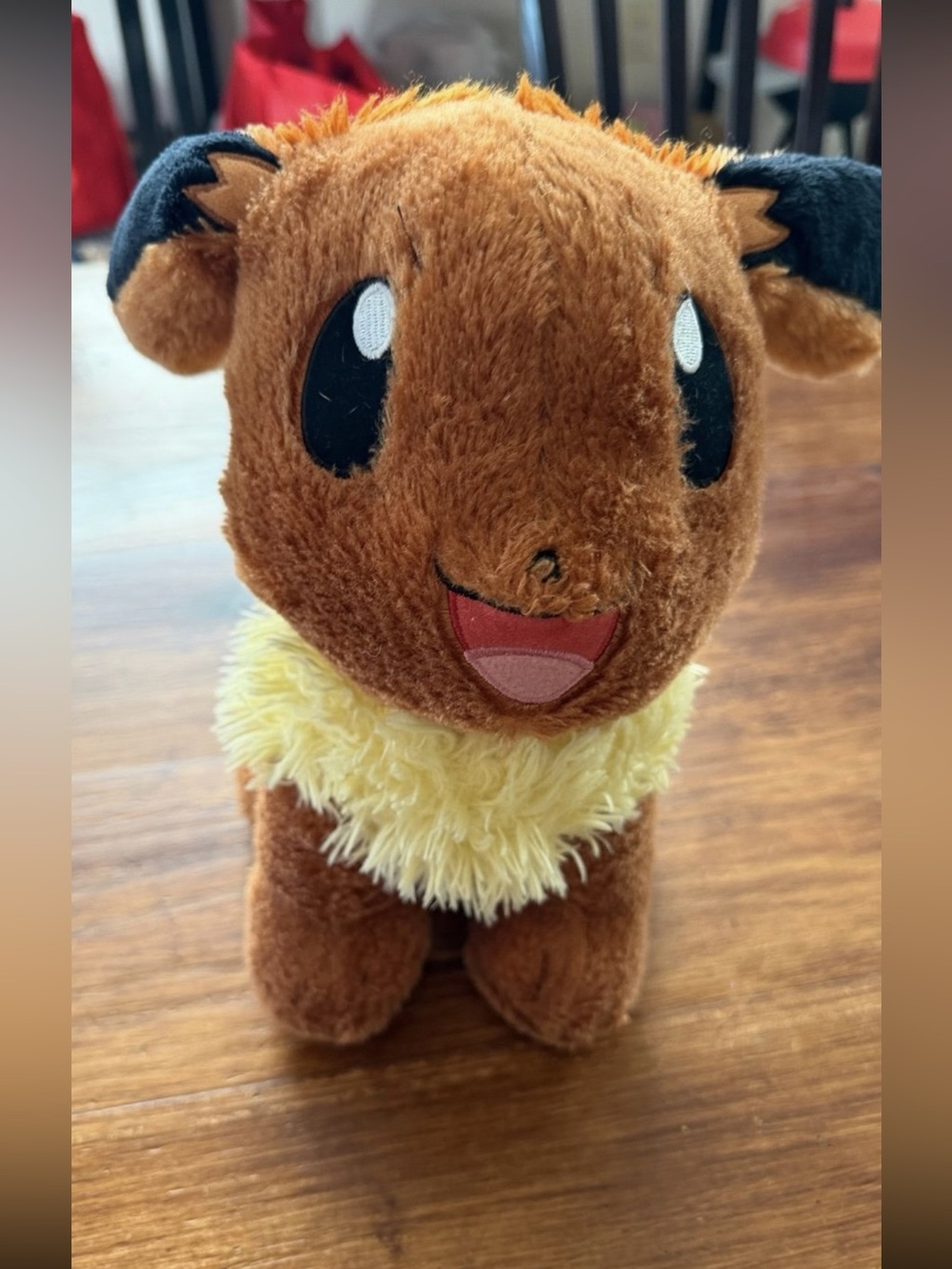 Eevee Plush Toy - Soft Brown and Cream Stuffed Animal